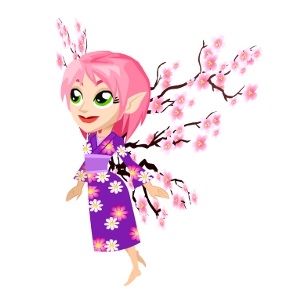 Cai the Cherry Blossom Pixie